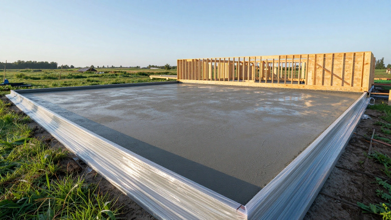 Когда можно строить дом после заливки фундамента: сроки и риски